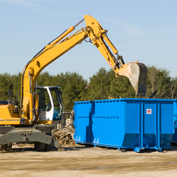 can i choose the location where the residential dumpster will be placed in Bow